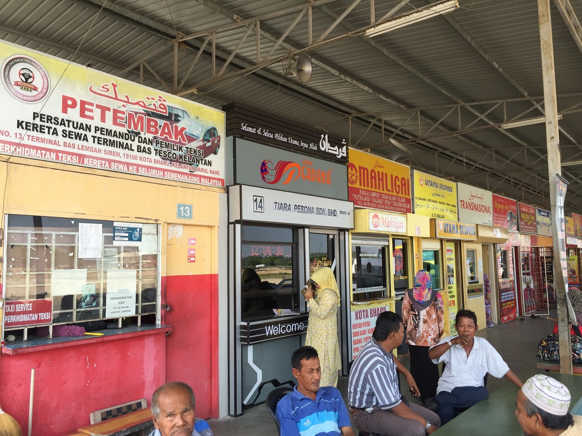 kota bahru bus terminal Counters