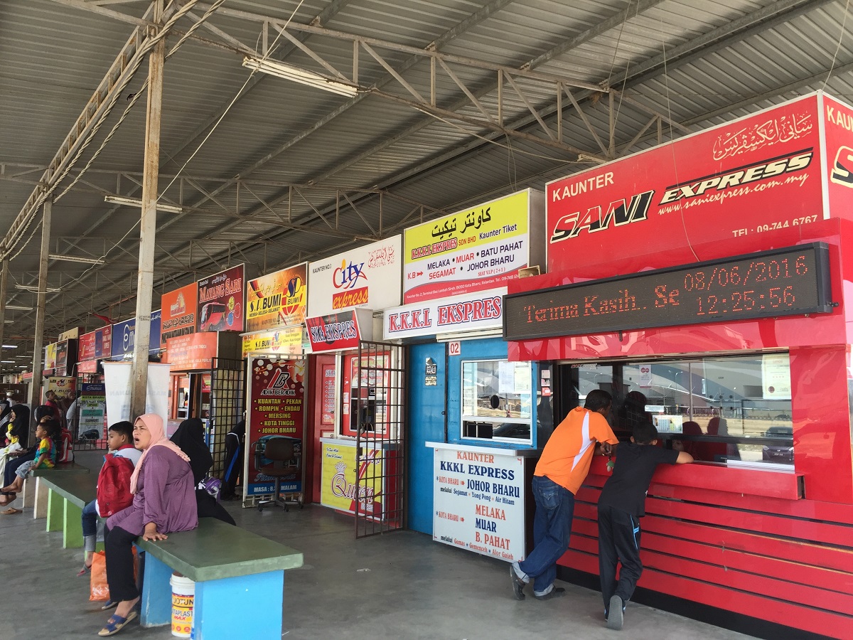 kota bahru bus terminal Counters