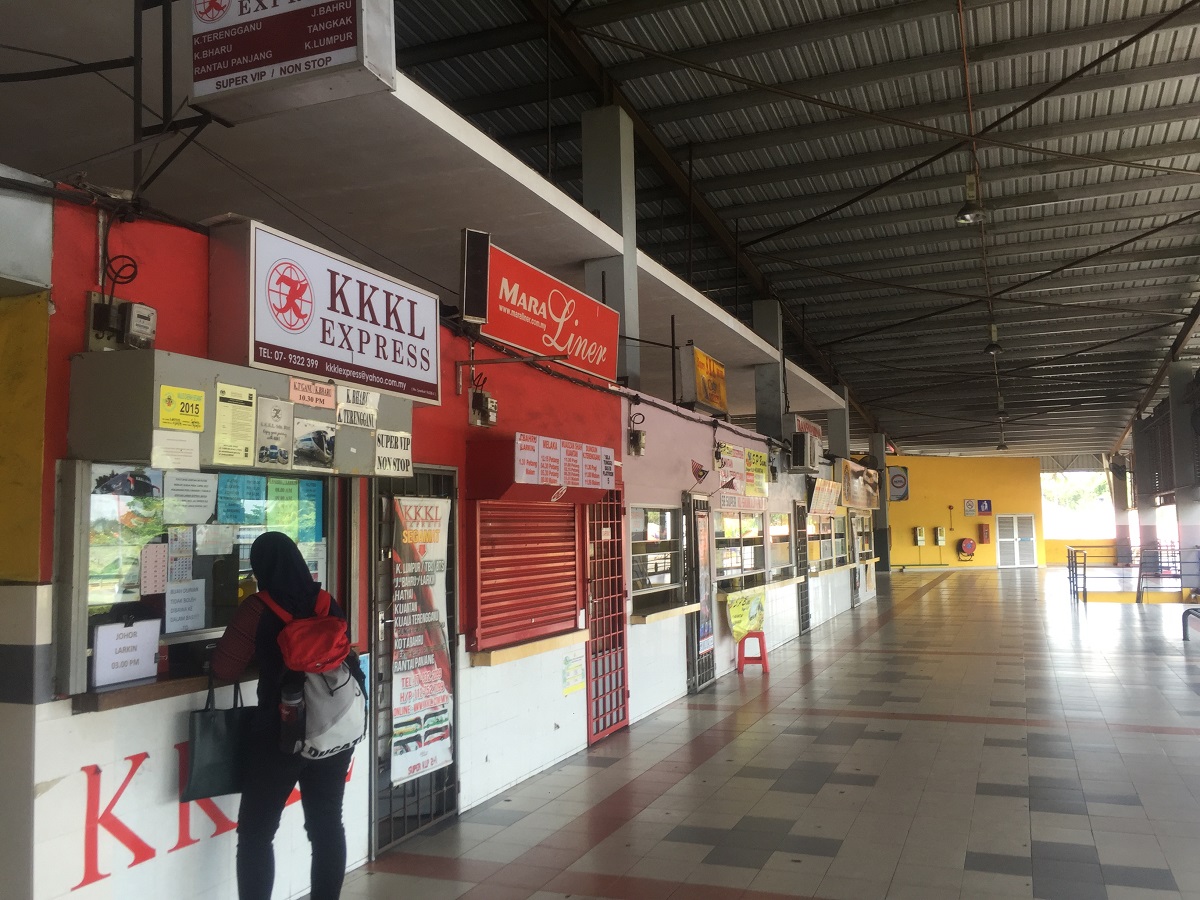 Segamat bus terminal counter Segamat bus terminal counter