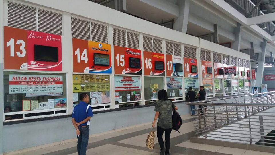 Kuantan bus station counters