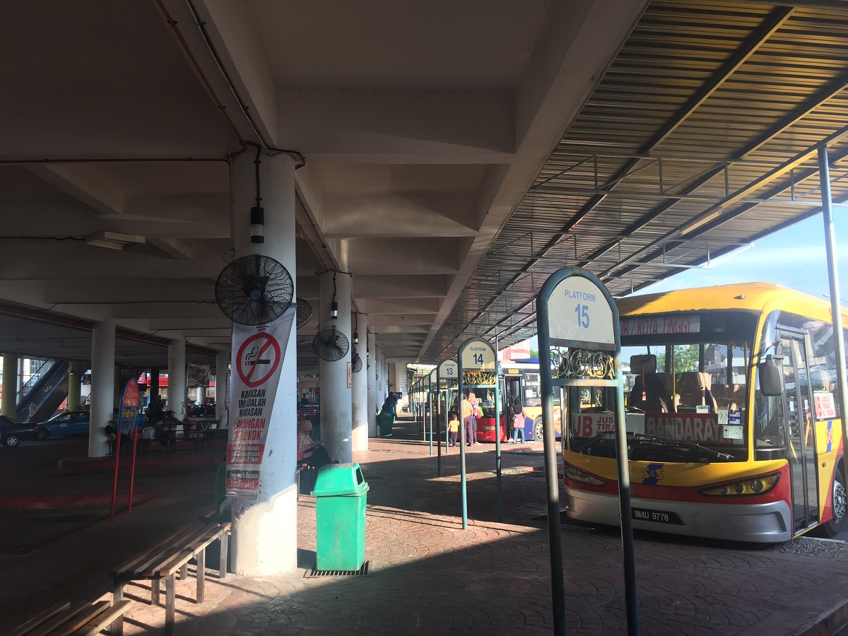 Kota Tinggi Bus Station Platform